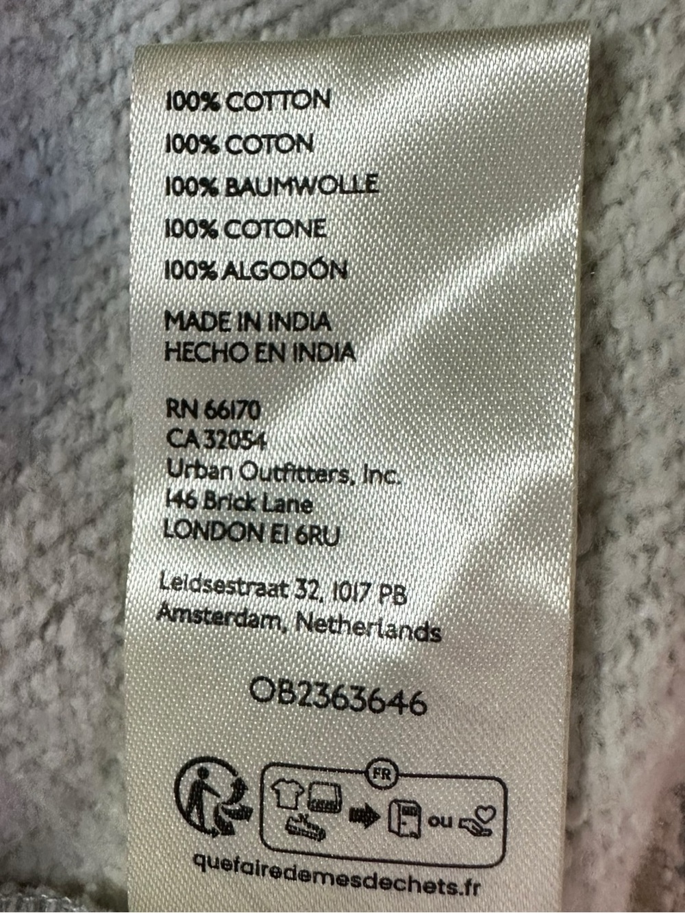 Free People Oversized Of A Feather Hoodie Sweatshirt Heather Gray Size Large NWT - Picture 8 of 13